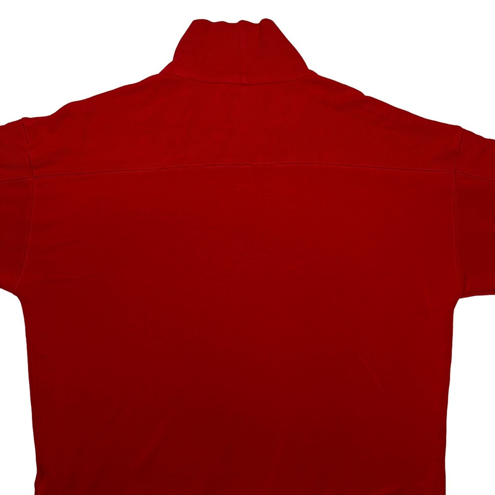 Ralph Lauren Mock Neck Sweatshirt 3/4 Sleeve Drop Shoulder Red Women's Size XL - Picture 10 of 11